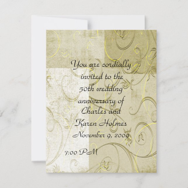 Convite de aniversário elegante (Frente)