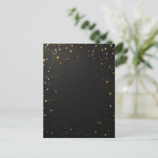 Convite de Aniversário Elegante com Confetes Doura