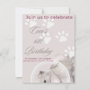 Convite de Aniversário Encantador Personalizável
