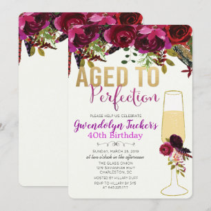 CONVITE DE ANIVERSÁRIO ENVELHECIDO À PERFEIÇÃO PAR