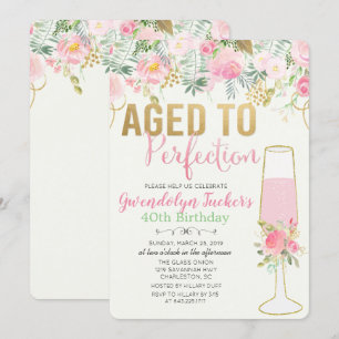 CONVITE DE ANIVERSÁRIO ENVELHECIDO À PERFEIÇÃO PAR