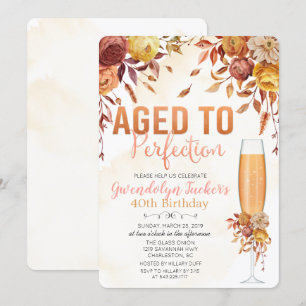 CONVITE DE ANIVERSÁRIO ENVELHECIDO À PERFEIÇÃO PAR