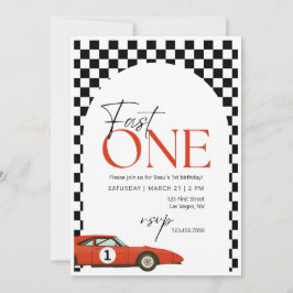 Convite de aniversário Fast One