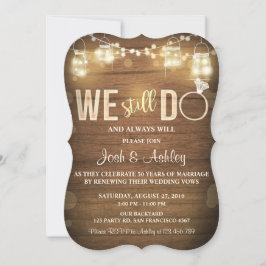 Convite de aniversário Festa de Renovação de Votos