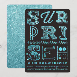 Convite de Aniversário Festa Surpresa Arte Deco Br