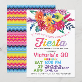 Convite de aniversário Fiesta