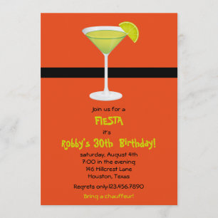 Convite de aniversário Fiesta