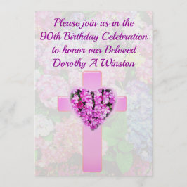 CONVITE DE ANIVERSÁRIO FLORAL CHRISTIANO bonito