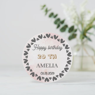 Convite de Aniversário Floral Moderno | Design de 