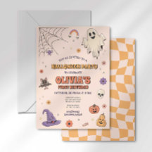 Convite de aniversário Groovy Halloween
