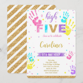 Convite de Aniversário High Five