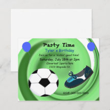 Convite de Aniversário Hora do Futebol