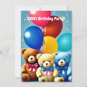 Convite de aniversário infantil