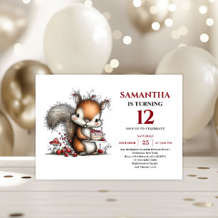 Convite de aniversário infantil com animais capric