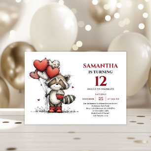 Convite de aniversário infantil com estampa de ani