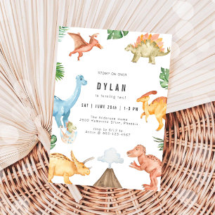 Convite de Aniversário Infantil Dinossauro