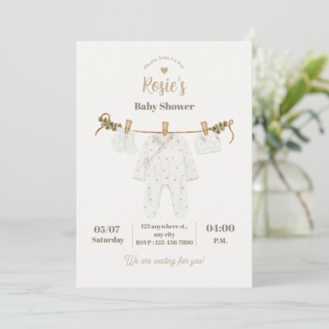 Convite de Aniversário Infantil Personalizado (Em pé/Frente)