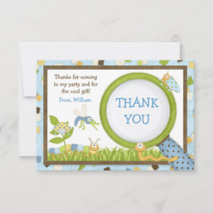 Convite de aniversário Insetos giros