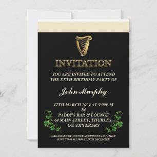Convite de aniversário irlandês