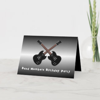 Convite de aniversário Jam Session Teen Boys