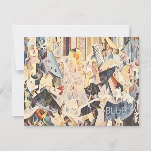 Convite de Aniversário Karaokê Arte Deco Música Vi (Frente)