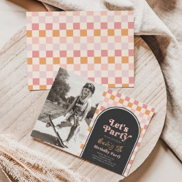 Convite de aniversário legal | Rapariga de Skater