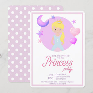 Convite de aniversário Litte Princess