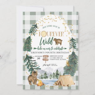 Convite de aniversário Little Bear is Fourever Wil