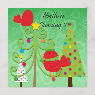 Convite de aniversário lunático do feriado