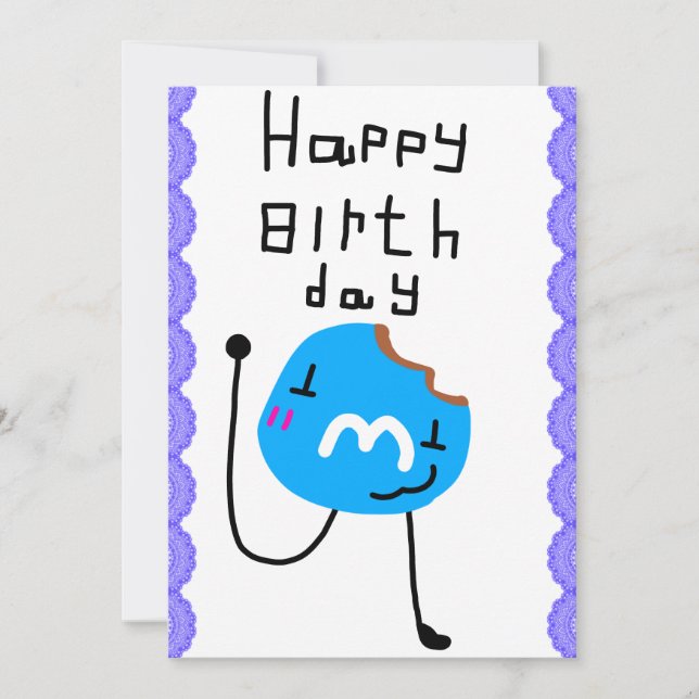 convite de aniversário M&M (Frente)