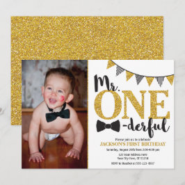 Convite de Aniversário Maravilhoso com Foto