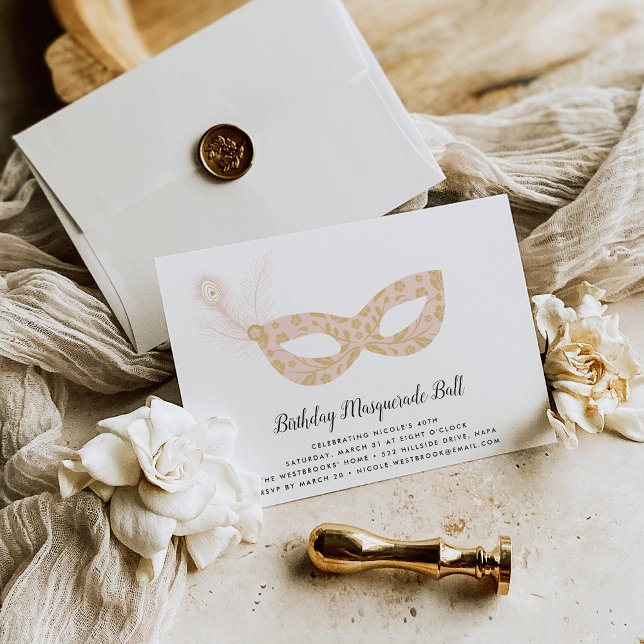 Convite de aniversário mascarada (Criador carregado)