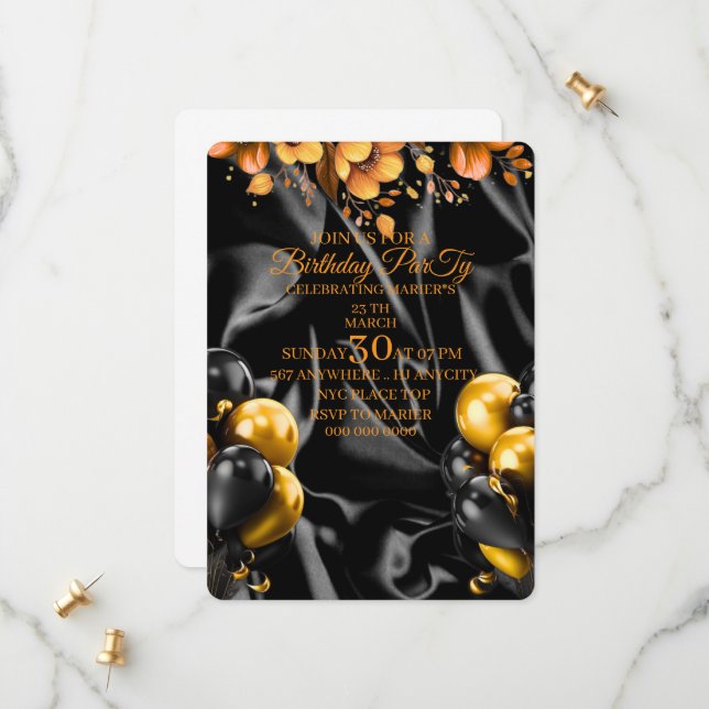 Convite de Aniversário Minimalista 23 – Digital Do (Frente/Verso In Situ)