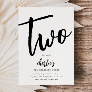 Convite de aniversário minimalista | Aniversário s
