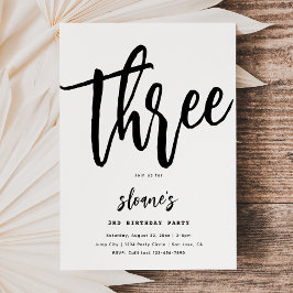 Convite de aniversário minimalista | Aniversário s