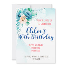 Convite de Aniversário, Modelo Editável