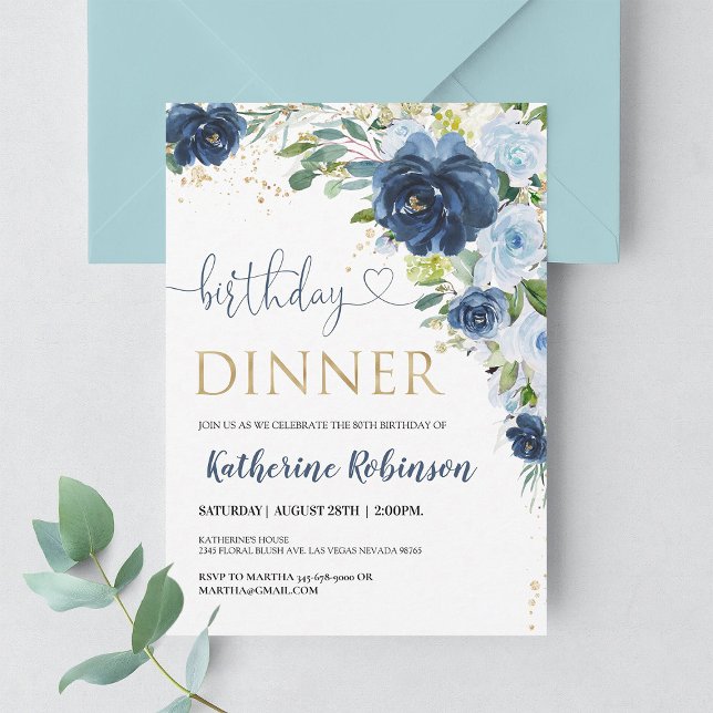 Convite de Aniversário Moderno para Qualquer Idade (Criador carregado)