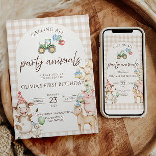 Convite de Aniversário na Fazenda: Convite de Fest