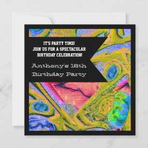 Convite de Aniversário na Web do Grafite