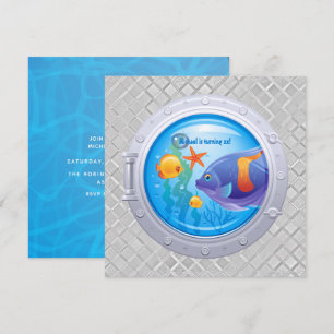 Convite de aniversário náutico