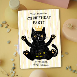 Convite de aniversário Negro Engraçado