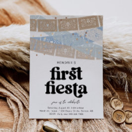 Convite de aniversário Neutral First Fiesta