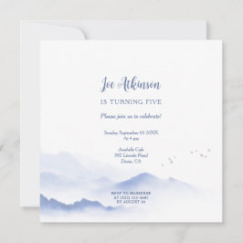 Convite de aniversário neutro para as montanhas az