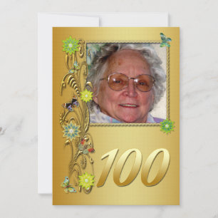 Convite de aniversário Ouro Jardim 101rua