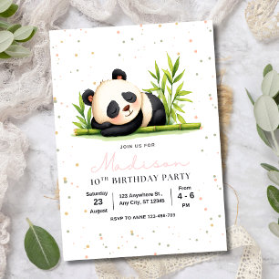 Convite de Aniversário Panda, Aniversário de Menin
