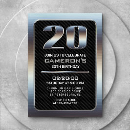 Convite de Aniversário para 20 de Homens