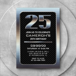 Convite de Aniversário para 25 de Homens