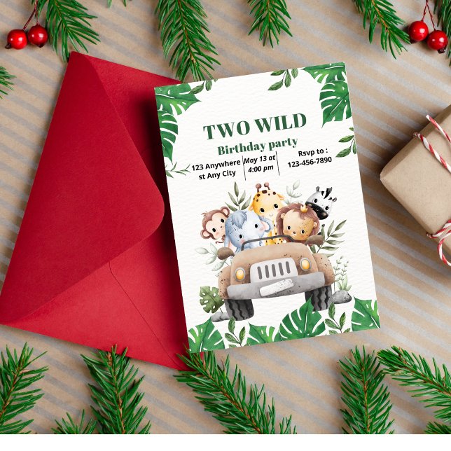 Convite de Aniversário para 2 ruas Wild Boy (Criador carregado)