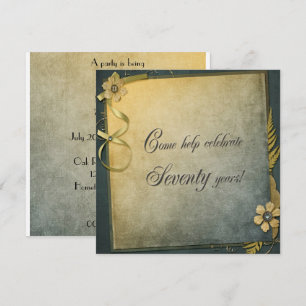 convite de Aniversário para 70