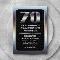 Convite de Aniversário para 70 de Homens